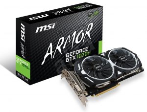 Grafická karta MSI GeForce GTX 1070 Ti Armor